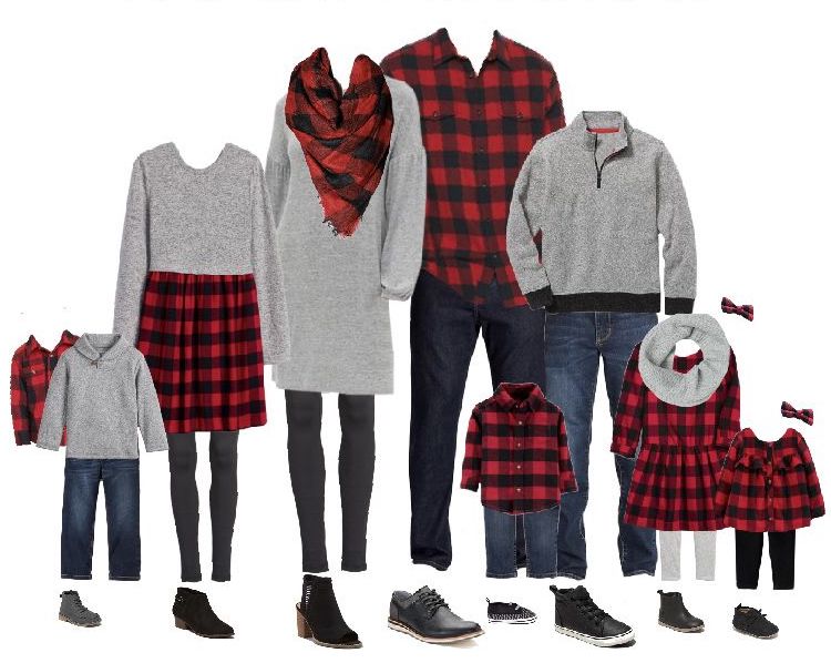 What to Wear for Family Pictures_ Buffalo Plaid What to Wear for Family Pictures_ Buffalo Plaid