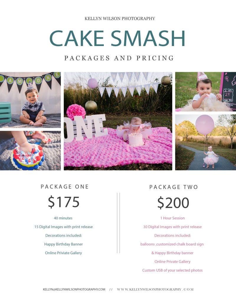 Celebrate your little one turning with a customized cake smash session!