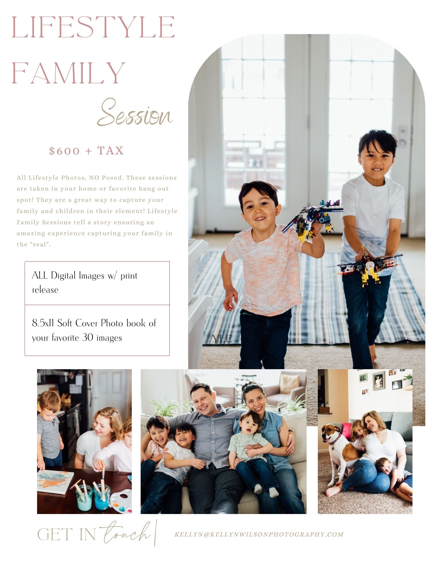 Lifestyle Family Pricing Guide | Kellyn Wilson Photography LLC